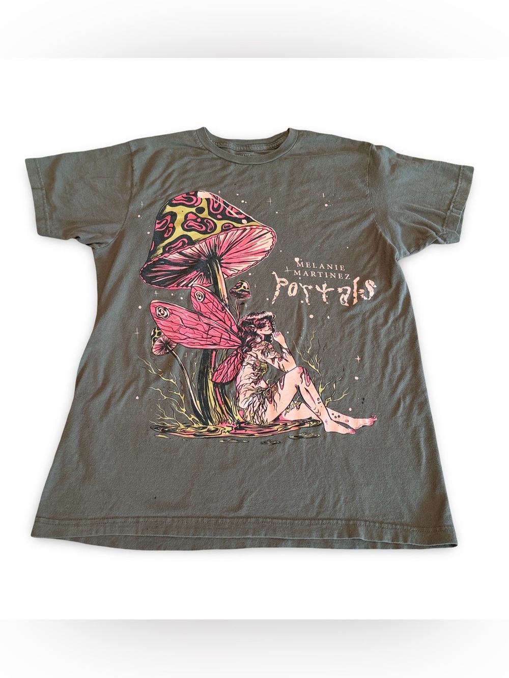 MELANIE MARTINEZ Portals Graphic T-Shirt Black Mushroom Fairy Women’s